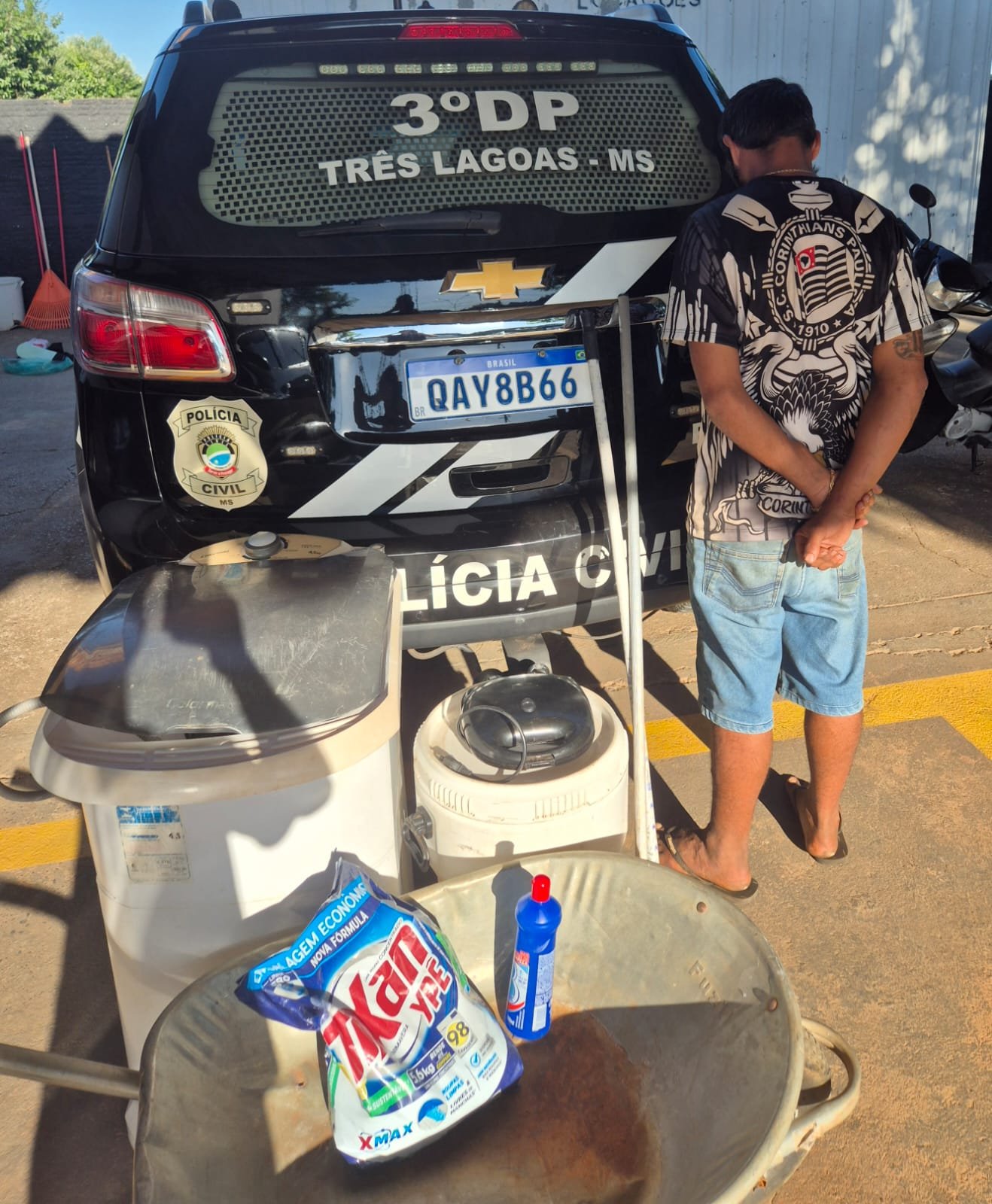 Autor de furtos em escola de Três Lagoas é identificado pela Polícia Civil