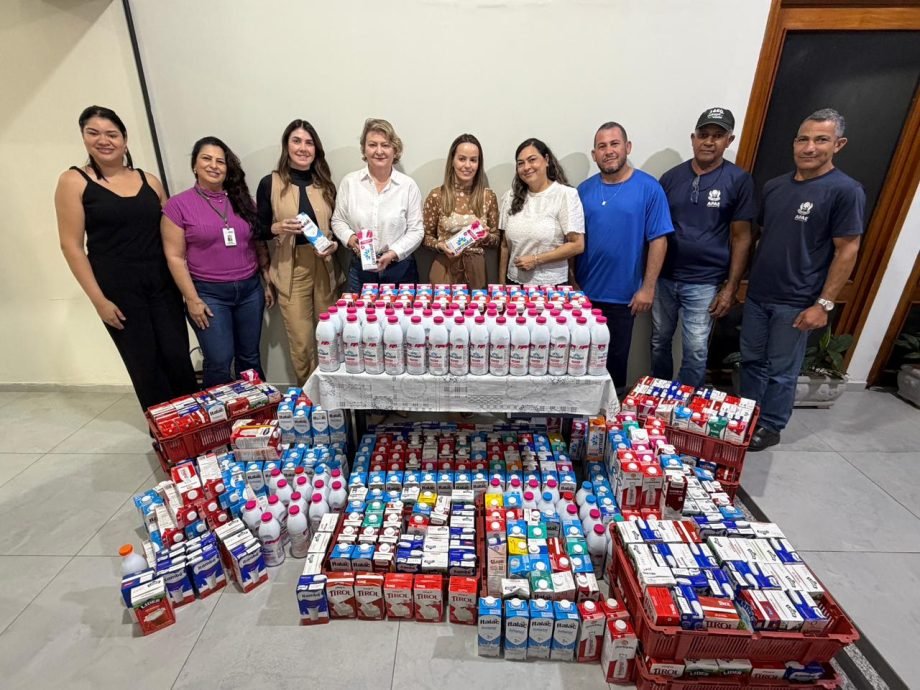 APAE de Três Lagoas recebe doação de 600 litros de leite, coletados pelo curso de medicina da UFMS