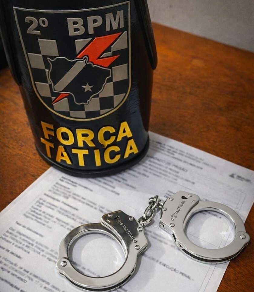 Força Tática Cumpre Mandado de Prisão Preventiva no Bairro Santa Luzia