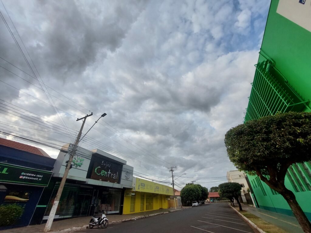 Três Lagoas terá sexta-feira com tempo instável e temperatura agradável